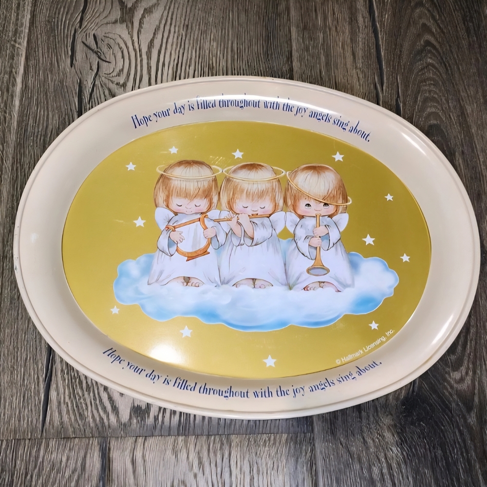 Hallmark Angel Trio Decorative Tin Tray